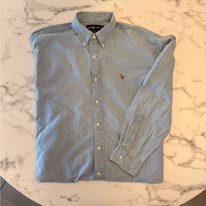 Polo by Ralph Lauren Men's Light Blue Button Down Shirt
